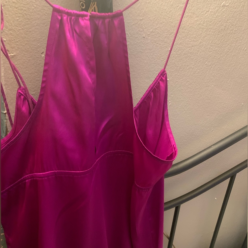 Fuchsia String Tank Top - Picture 4 of 9